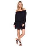 Roxy Off The Shoulder Dress (anthracite) Women's Dress