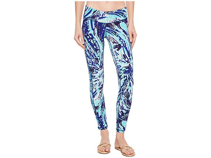 Lilly Pulitzer Luxletic Weekender Leggings (bright Navy Crash The Bash) Women's Casual Pants