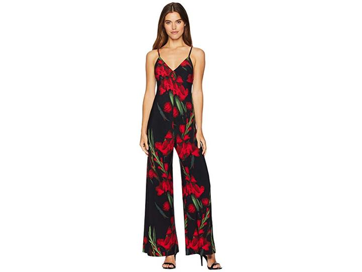 Kamalikulture By Norma Kamali Slip Jumpsuit (blooming Roses) Women's Jumpsuit & Rompers One Piece