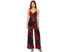 Kamalikulture By Norma Kamali Slip Jumpsuit (blooming Roses) Women's Jumpsuit & Rompers One Piece