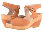 Dansko Charlotte (camel Milled Nubuck) Women's Wedge Shoes