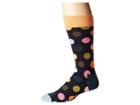 Happy Socks Big Dot Socks (navy/orange) Men's Crew Cut Socks Shoes