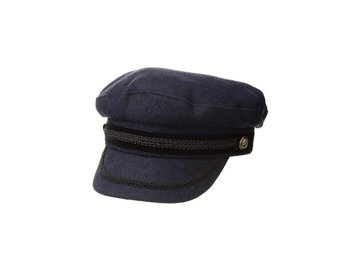 Lauren Ralph Lauren Felt Greek Fishermans Hat (navy) Caps