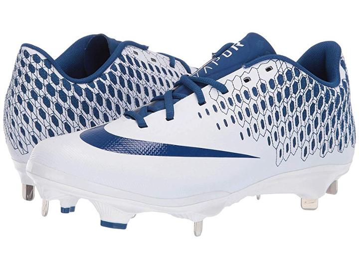 Nike Lunar Vapor Ultrafly Elite 2 (white/gym Blue/gym Blue) Men's Cleated Shoes