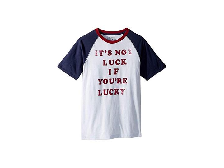 Lucky Brand Kids Short Sleeve Graphic Tee (big Kids) (halogen Blue 1) Boy's T Shirt