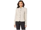 Tommy Hilfiger Stand Collar Military Jacket (khaki) Women's Jacket