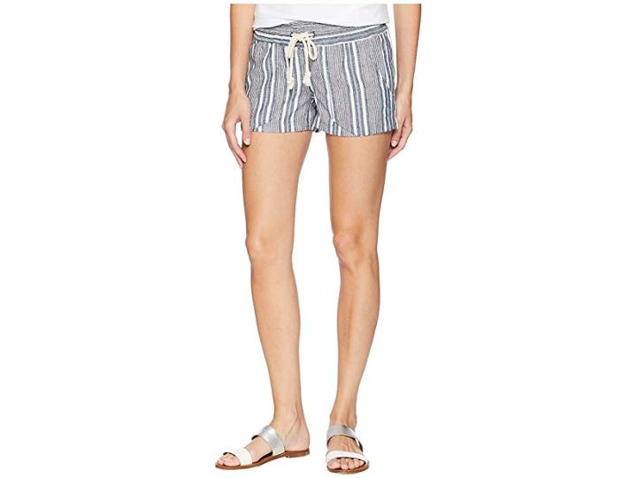 Roxy Oceanside Yarn-dyed Shorts (dress Blues Cherokee Stripes) Women's Shorts