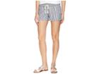 Roxy Oceanside Yarn-dyed Shorts (dress Blues Cherokee Stripes) Women's Shorts