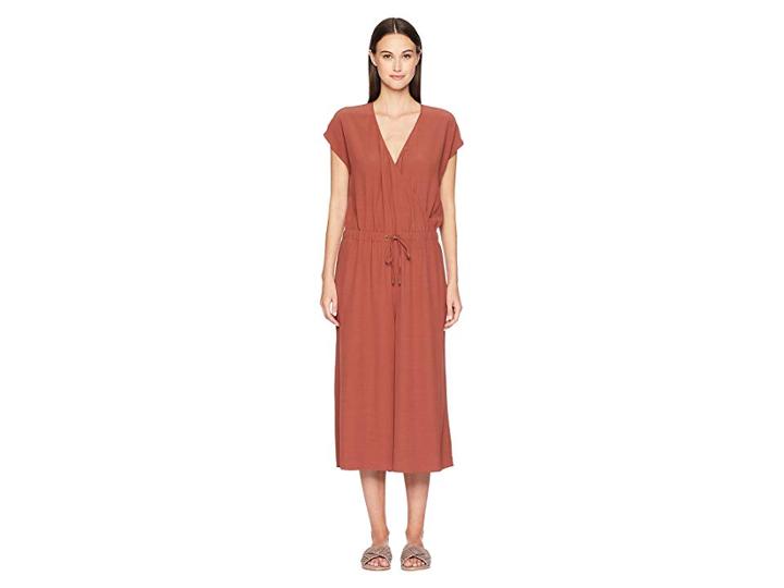 Eileen Fisher Wide Leg Jumpsuit (russet) Women's Jumpsuit & Rompers One Piece
