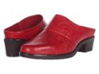 Walking Cradles Caden (brick Tooled Leather) Women's Clog Shoes