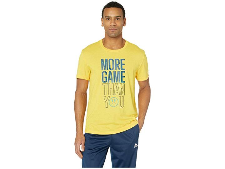 Adidas More Game Than Graphic Tee (bold Gold) Men's T Shirt