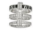 Vivienne Westwood Jules Ring (black Enamel/white Cubic Zirconia) Ring