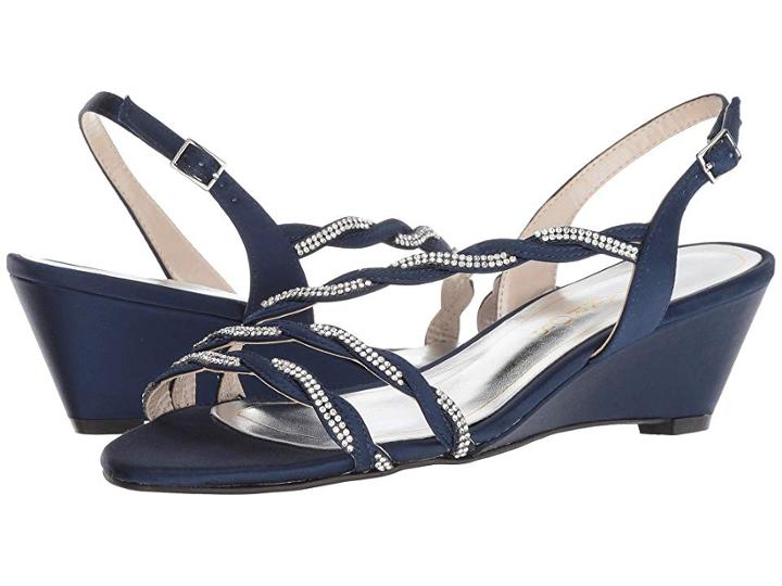Caparros Nitza (navy New Satin) Women's Sandals