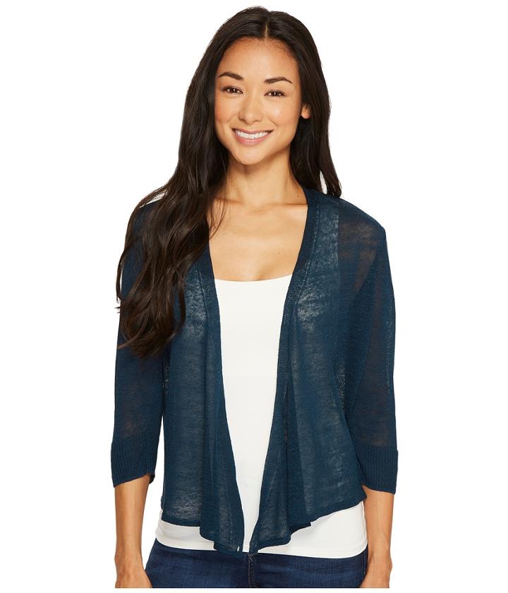 Nic+zoe Petite Four-way Cardy (baltic) Women's Sweater