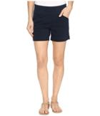 Jag Jeans Ainsley Pull-on 5 Shorts In Bay Twill (nautical Navy) Women's Shorts