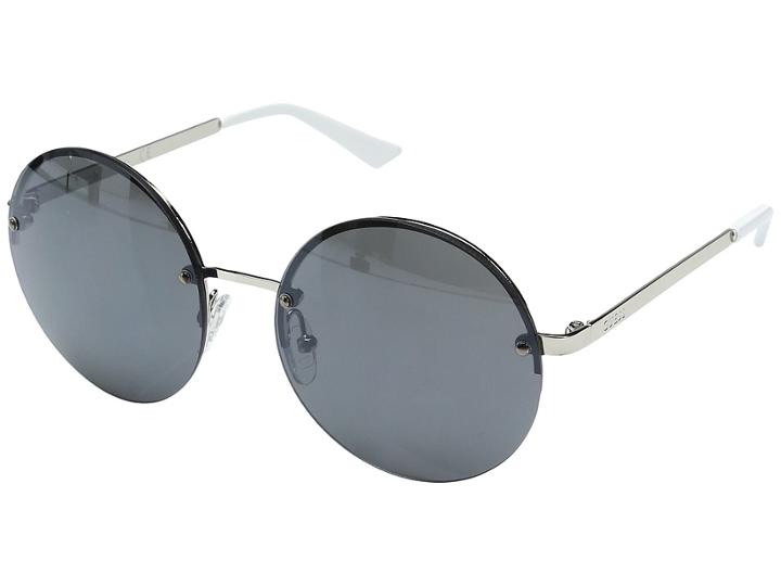 Guess Gf0308 (silver/smoke Mirror Lens) Fashion Sunglasses
