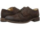 Frye Jack Oxford (dark Brown Waxed Suede) Men's Lace Up Casual Shoes