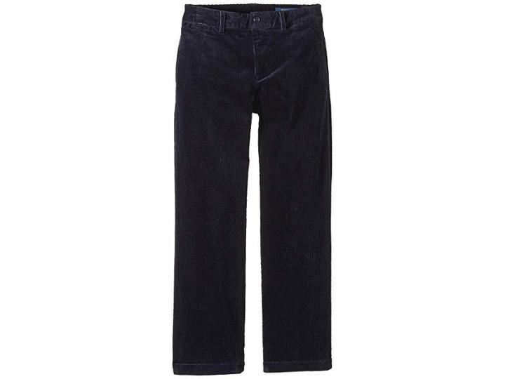 Polo Ralph Lauren Kids Slim Fit Stretch Corduroy Pants (big Kids) (rl Navy) Boy's Casual Pants