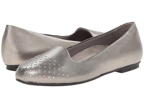 Vionic With Orthaheel Technology Bondi Ballet Flat (pewter) Women's Flat Shoes