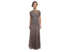 Adrianna Papell Cap Sleeve Fully Beaded Gown (lead) Women's Dress