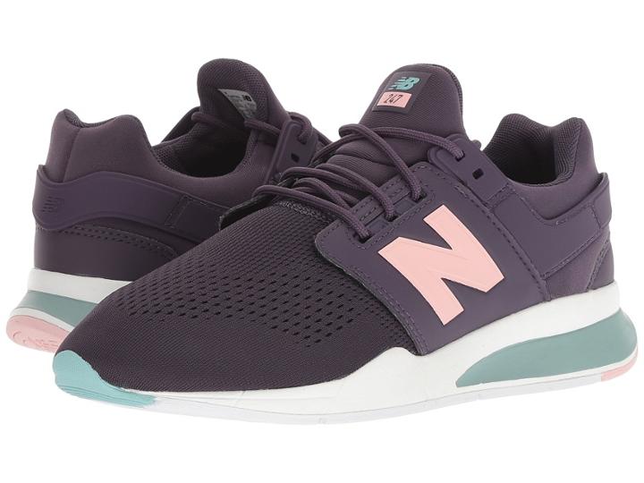 New Balance Kids Ka247v2g (big Kid) (black/purple) Girls Shoes