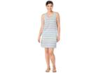 Tommy Bahama Micronesia Stripe Shift Dress (monaco Blue) Women's Dress