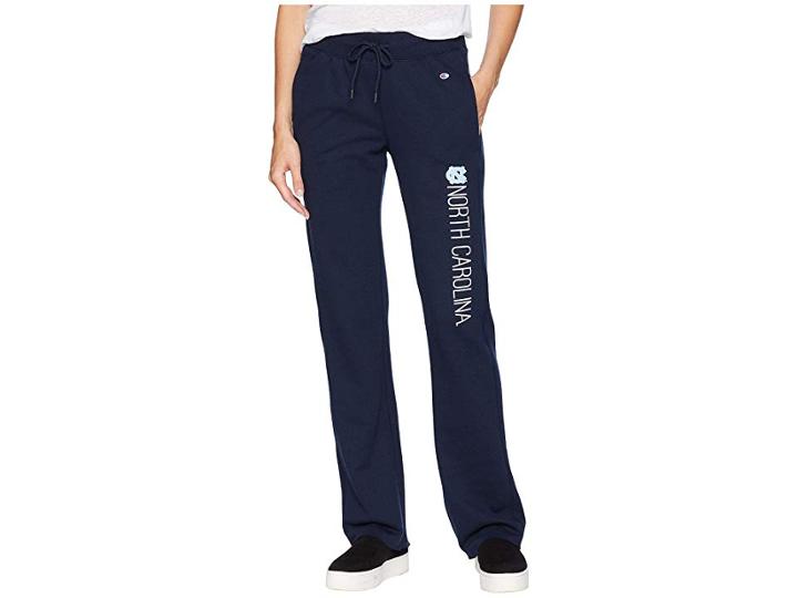 Champion College North Carolina Tar Heels University Fleece Open Bottom Pants (navy) Women's Casual Pants