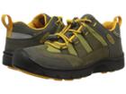 Keen Kids Hikeport Wp (little Kid/big Kid) (dark Olive/citrus) Boy's Shoes