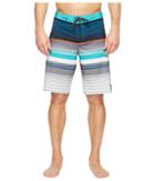 Quiksilver Everyday Stripe Vee 21 Boardshorts (viridian Green) Men's Swimwear