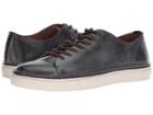 Frye Gates Perf Logo Low (black Vintage Veg Tan) Men's Lace Up Casual Shoes