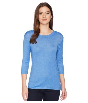 Michael Stars Shine Crew Neck Shirt (salt Water) Women's T Shirt