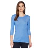 Michael Stars Shine Crew Neck Shirt (salt Water) Women's T Shirt