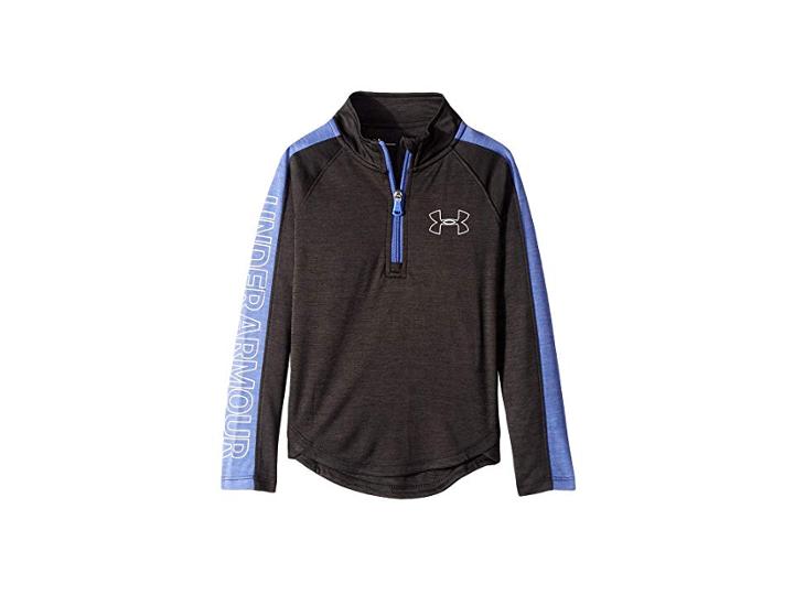 Under Armour Kids Tech 1/4 Zip (little Kids) (black) Girl's Clothing