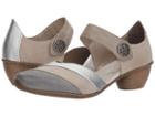 Rieker 43790 Mirjam 90 (white/grey/steel/silver/steel) Women's Shoes