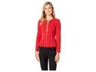 Tahari By Asl Peplum Zip Jacket (red) Women's Coat