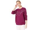 Juicy Couture Swarovski Cashmere Pullover (pomegranate) Women's Clothing