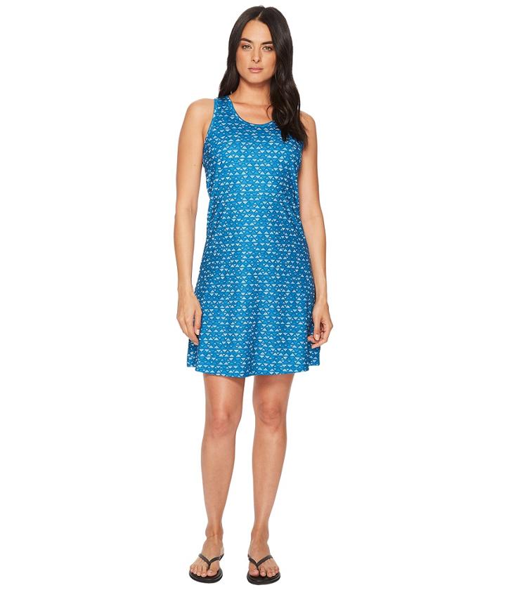 Columbia Saturday Trailtm Ii Knit Dress (jewel Mountain Triangles Print) Women's Dress