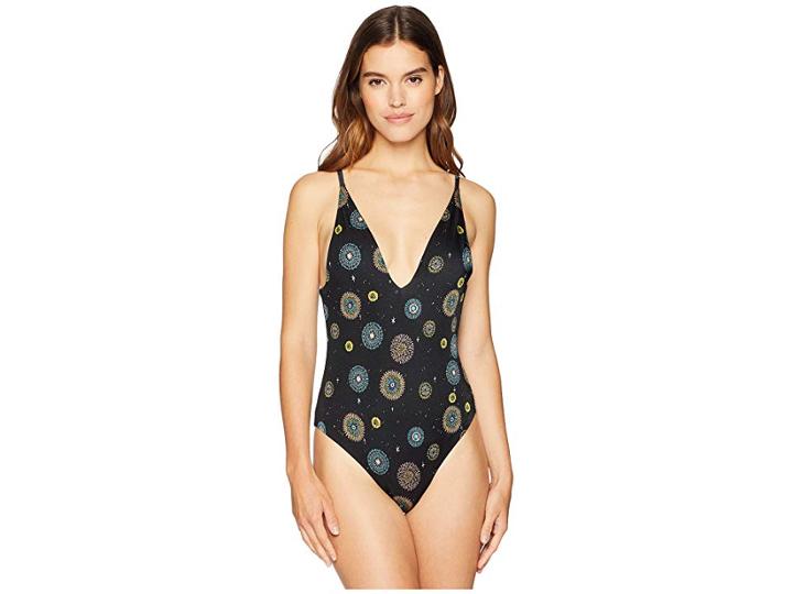 Rvca Fireworks One-piece (black) Women's Swimsuits One Piece