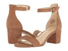 Nine West Fields Block Heel Sandal (natural Suede) Women's Shoes