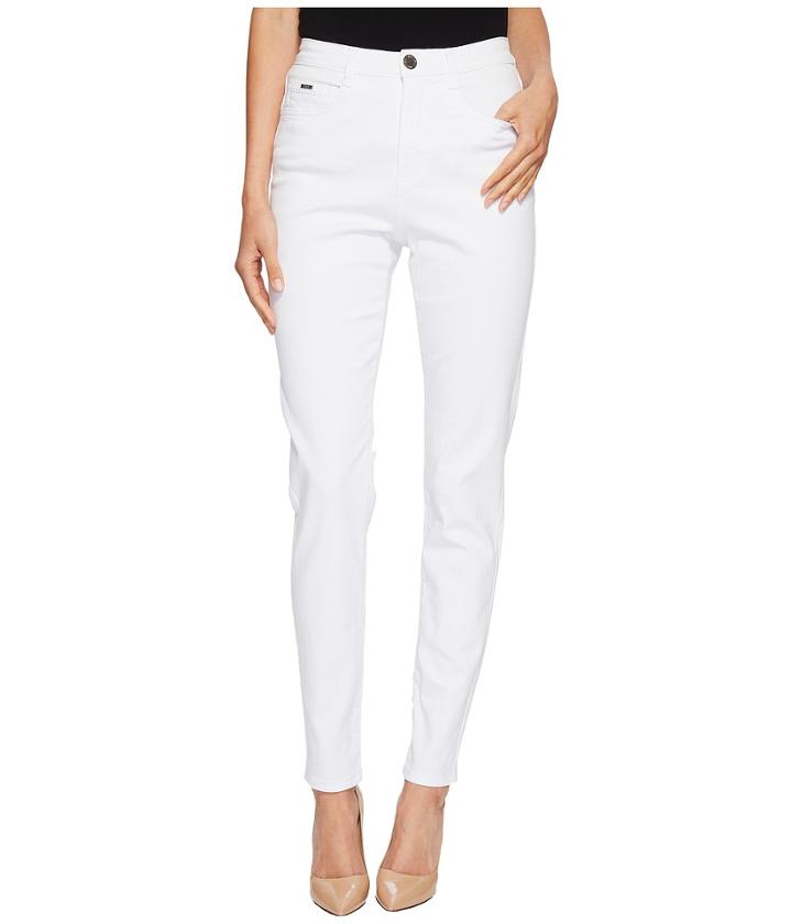 Fdj French Dressing Jeans Sunset Hues Suzanne Slim Leg In White (white) Women's Jeans