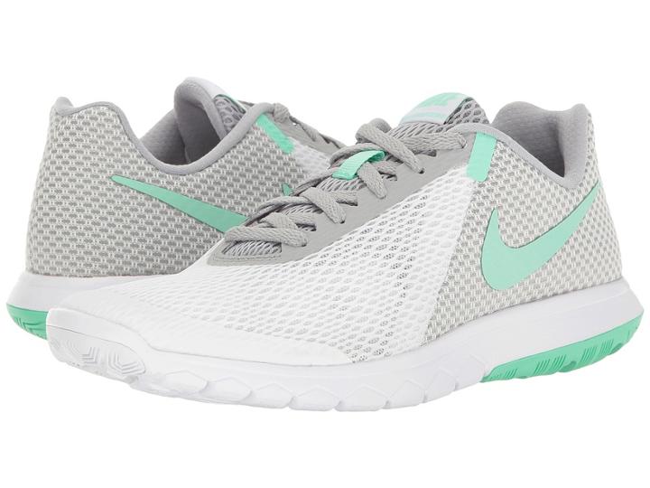Nike Flex Experience Rn 6 (white/green Glow/wolf Grey) Women's Running Shoes
