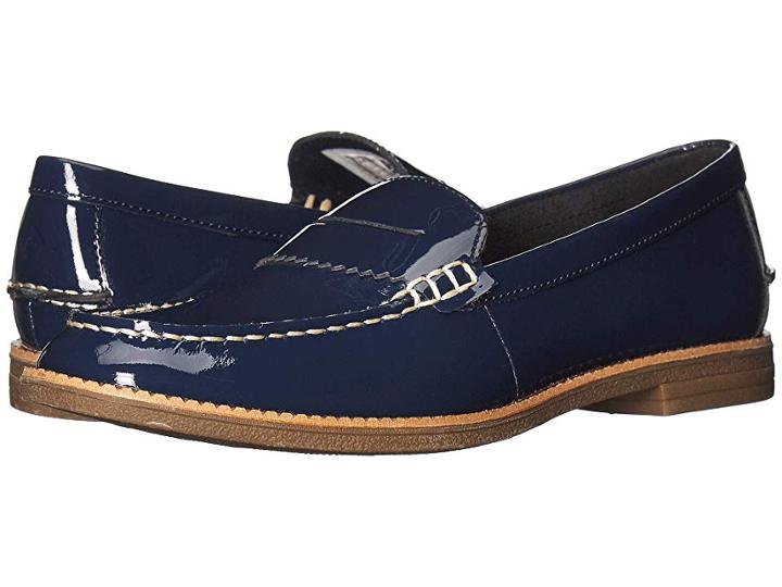 Sperry Waypoint Penny (navy Patent) Women's  Shoes