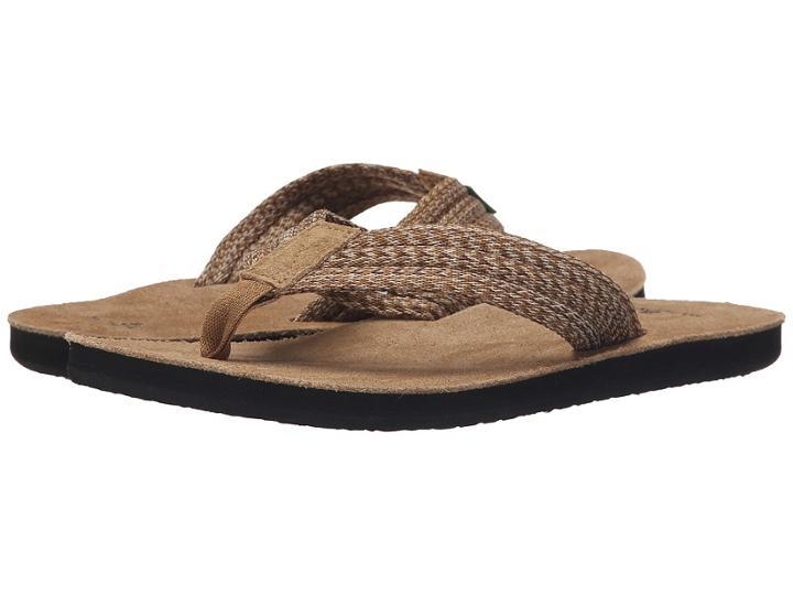 Sanuk Fraid Webbing (multi Brown) Men's Sandals