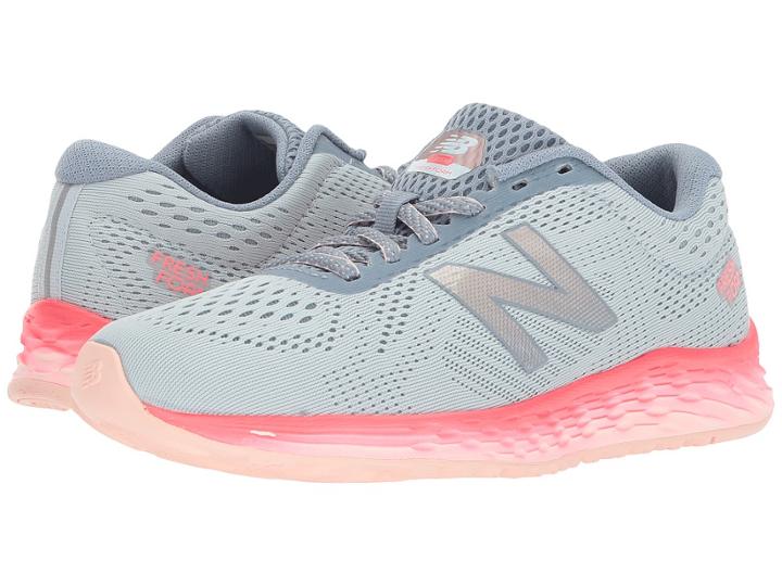 New Balance Arishi V1 (light Porcelain Blue/vivid Coral/sunrise Glo) Women's Running Shoes