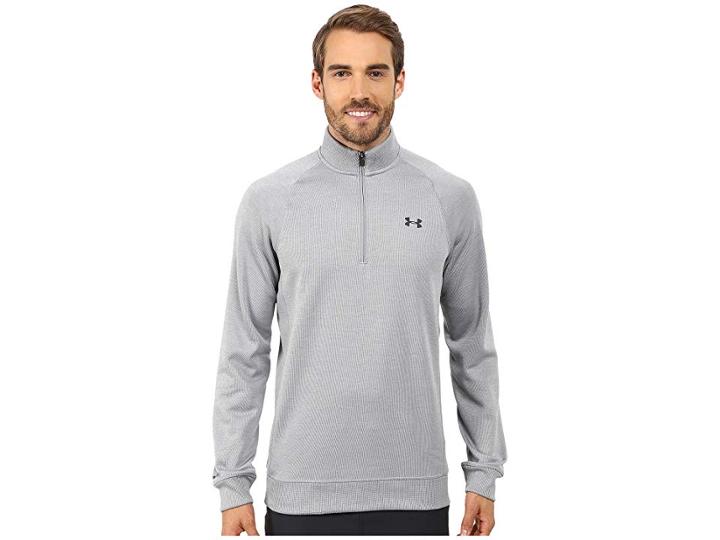 Under Armour Golf Ua Storm 1/4 Zip Sweater (steel/steel/stealth Gray) Men's Sweater