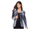 Kamalikulture By Norma Kamali Single Breasted Jacket (pewter) Women's Coat