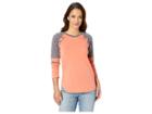 Rock And Roll Cowgirl Long Sleeve Tee 48t8316 (coral) Women's T Shirt
