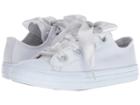 Converse Kids Chuck Taylor(r) All Star(r) Big Eyelets Ox (little Kid/big Kid) (pure Platinum/pure Platinum/pure Platinum) Girls Shoes