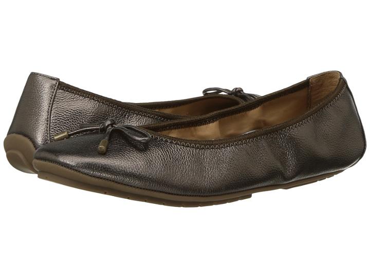 Me Too Halle (dark Alpaca Tumbled Metallic) Women's Flat Shoes