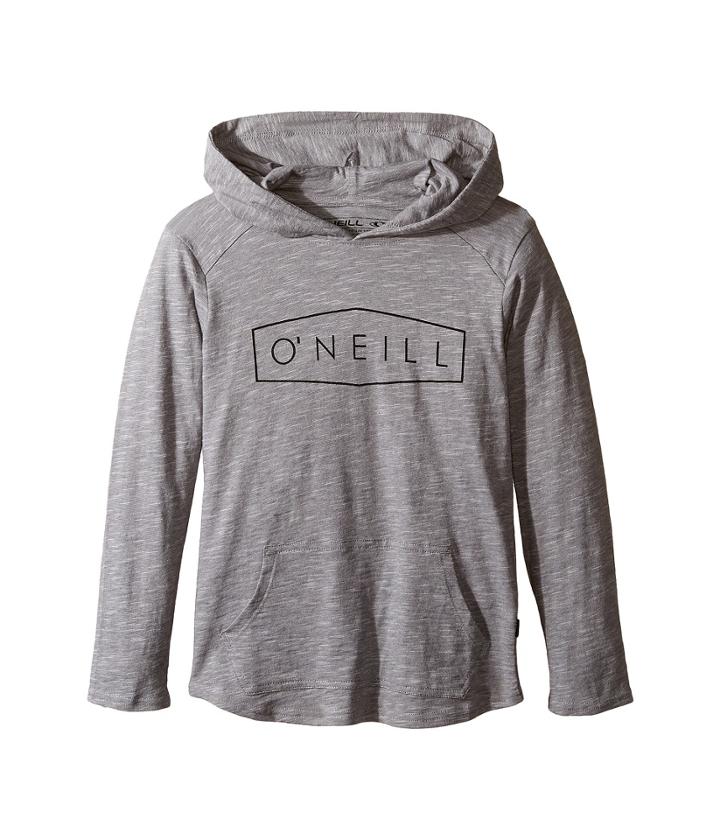 O'neill Kids Unity Hooded Sweatshirt (little Kids) (grey) Boy's Sweatshirt